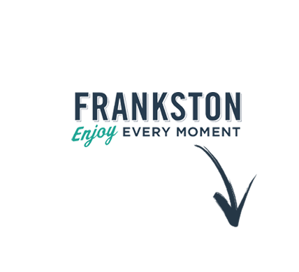 Map of Australia with Franskton highlighted